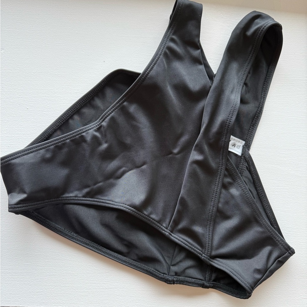 Black Asymmetrical Bikini NWOT - Picture 4 of 4